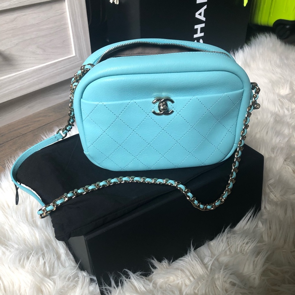 Chanel Tiffany blue camera case. Brand new ❤️